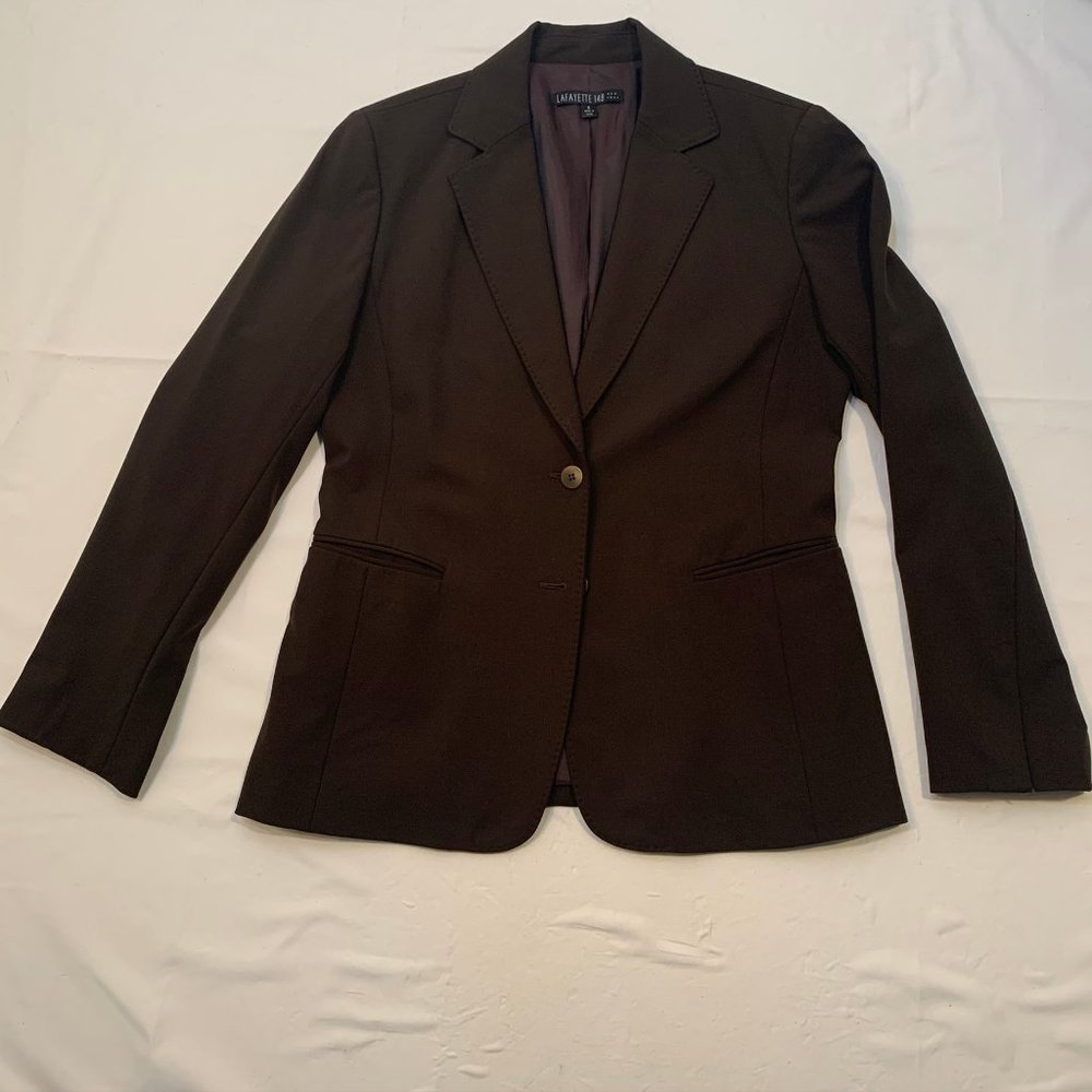 LaFayette 148 SZ 8 Chocolate Blazer